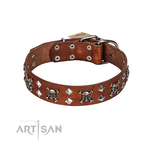 Lederen hondenhalsband Artisan Collection