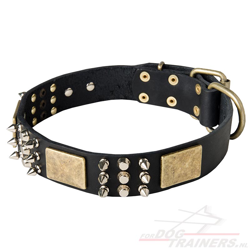 Lederen Honden Halsband