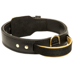 Twee Lagen Lederen Honden Halsband Twee Lagen Lederen Honden Halsband