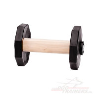 Houten Dumbbell met Verwijdbare Gewichten