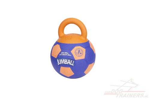 Extra duurzame rubberen hondenbal met gemakkelijke handgreep Extra duurzame rubberen hondenbal met gemakkelijke handgreep