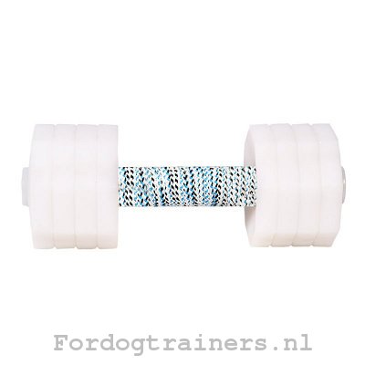 'The Tool of Power' Houten Honden Dumbbell voor Ophalen Training - Klik op de afbeelding om het venster te sluiten