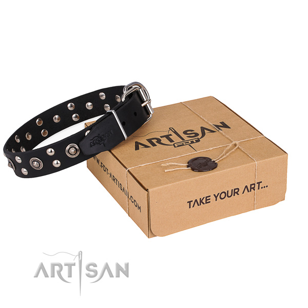 Lederen Honden Halsband Artisan