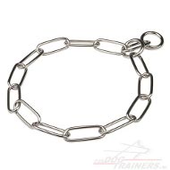 Verchroomde staal Kettingshalsband 4,2 mm [HS8##1106 51604 (02) Kettingshal]