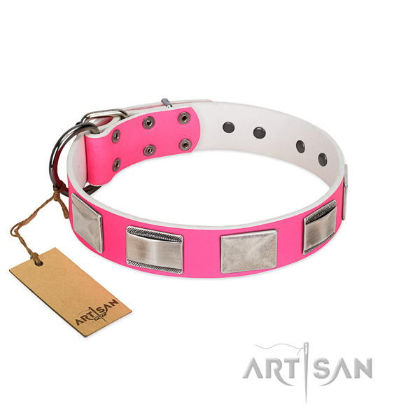Exclusieve roze halsband hond Exclusieve roze halsband hond