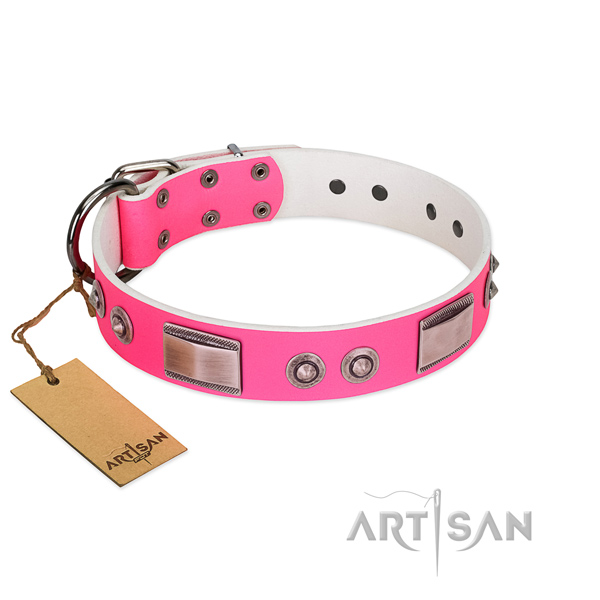 Beste leren halsband roze Beste leren halsband roze