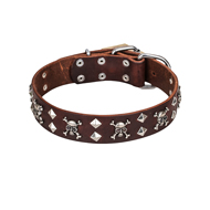 FDT Artisan Honden halsband "Fancy Rock 'n' Roll Style" [C168#1106 Fancy Rock en Roll]