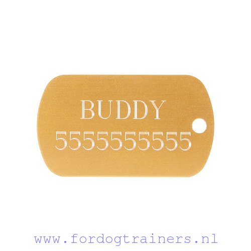 bod id tag medaillon voor hond