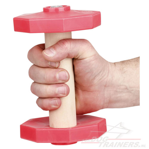 Durzame Honden Training Dumbbell van Hout en Plastic