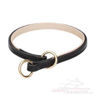Controle slipband lederen honden halsband Controle slipband lederen honden halsband